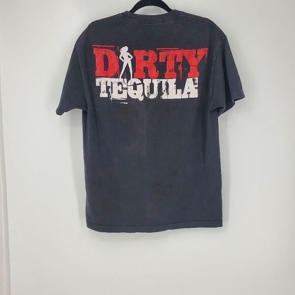 Dirty Tequila Black & Red Graphic T- Shirt XL - Picture 6 of 6